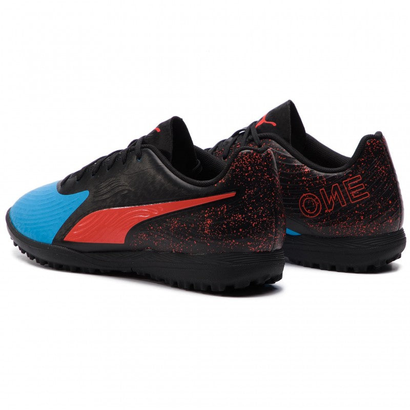 Puma scarpa da calcetto One 19.4 TT 105495 01 azzurro-rosso-nero