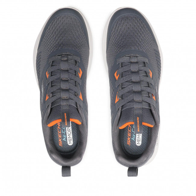 Skechers scarpa da walking da uomo Bounder High Degree 232279/CCOR charcoal-orange