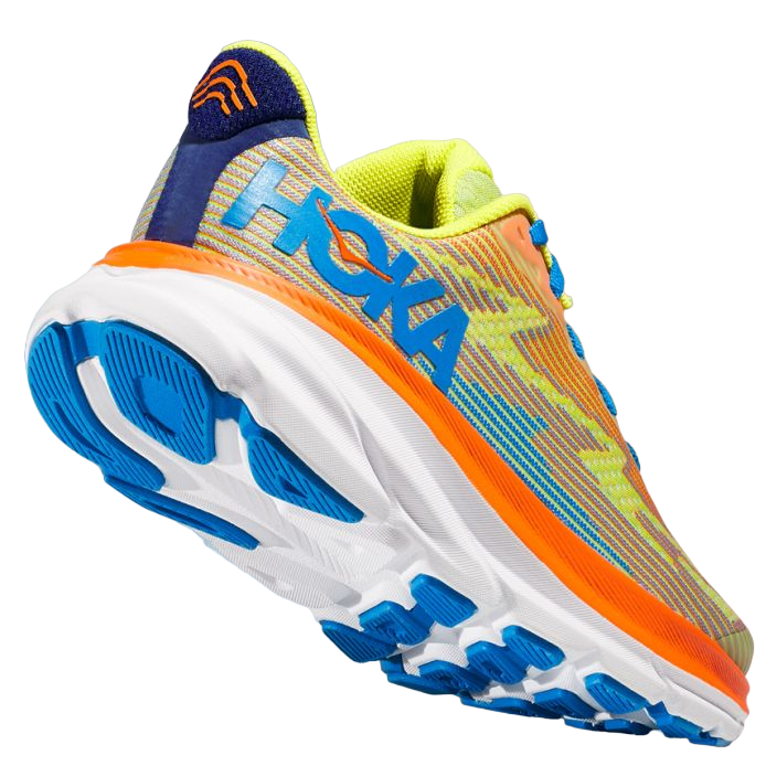 Hoka One One boys' running shoe Clifton 9 1131170/EPVO orange-yellow-blue