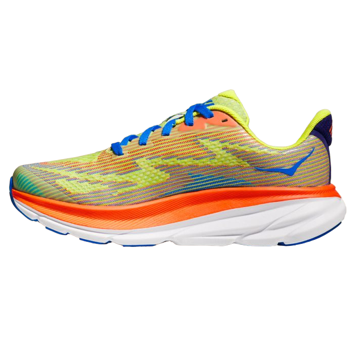 Hoka One One boys' running shoe Clifton 9 1131170/EPVO orange-yellow-blue