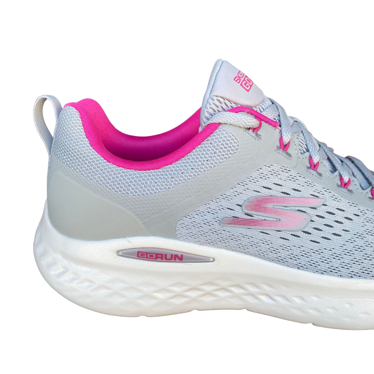 Skechers women's running shoe Go Run Lite 129423/GYPK grey-pink