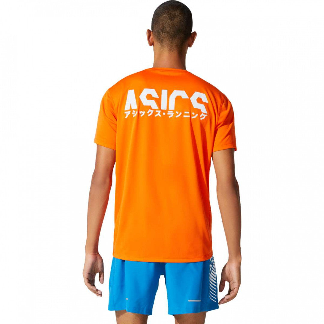 Asics short sleeve running t-shirt Top Katakana SS 2011A813 800 orange