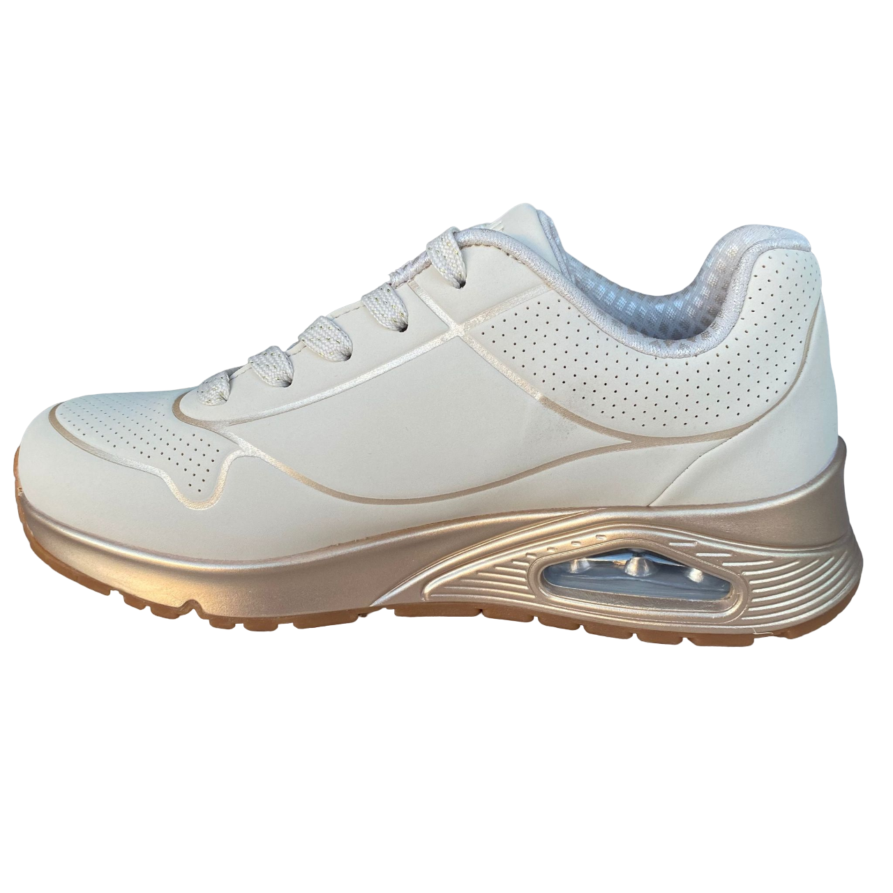Skechers scarpa sneakers da ragazza Uno Gen1 Cool Heels 310538L/NAT naturale