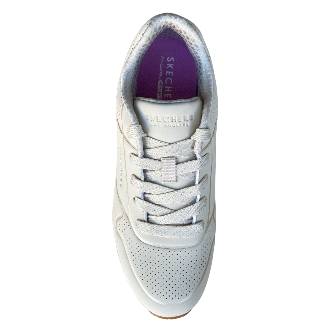 Skechers scarpa sneakers da ragazza Uno Gen1 Cool Heels 310538L/NAT naturale