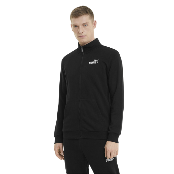 Puma felpa con cerniera in era da uomo Essentials 586696-01 nero