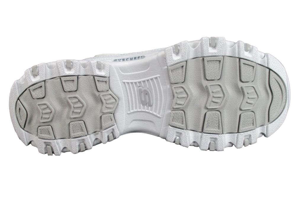 Skechers sneakers da bambina e ragazza D'Lites in the Clear 664060L WSL bianco