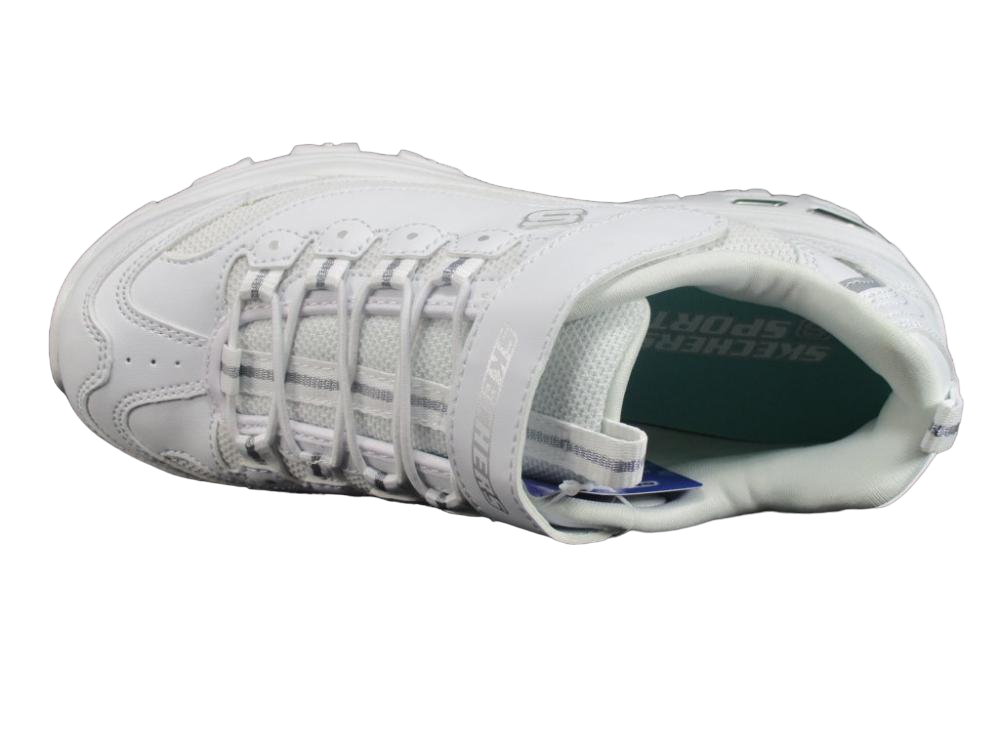 Skechers sneakers da bambina e ragazza D'Lites in the Clear 664060L WSL bianco