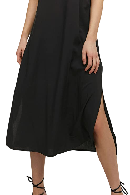 b.young women's patterned dress with straps Short Slip Dress 20811207 200451 black