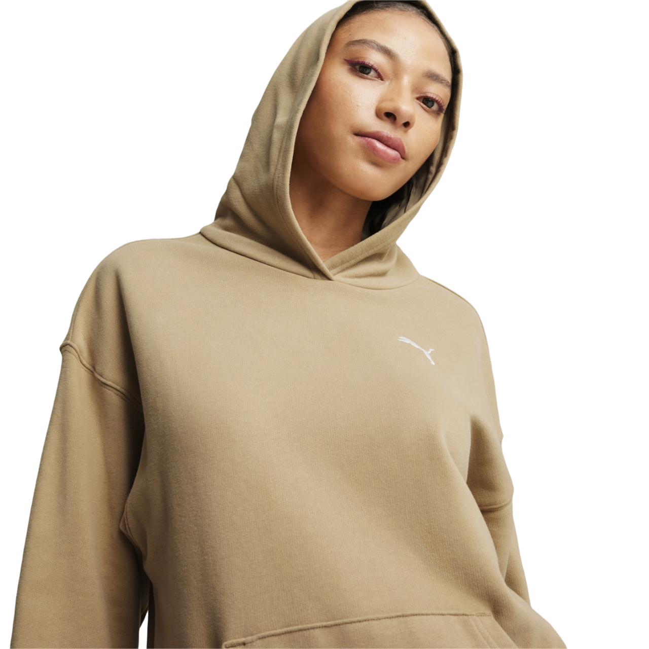 Puma tuta sportiva da donna con felpa con cappuccio 679920-83 tortora