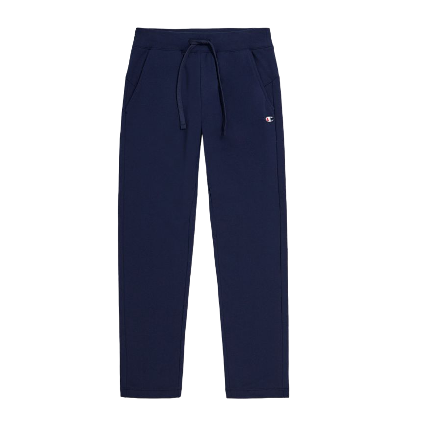 Champion pantalone sportivo da donna in cotone di felpa leggera elasticizzata Legacy 116609 BS501 blu