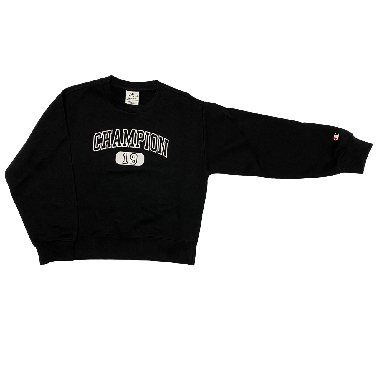 Champion tuta sportiva da ragazza con felpa girocollo Legacy Heritage 404834 KK001 nero