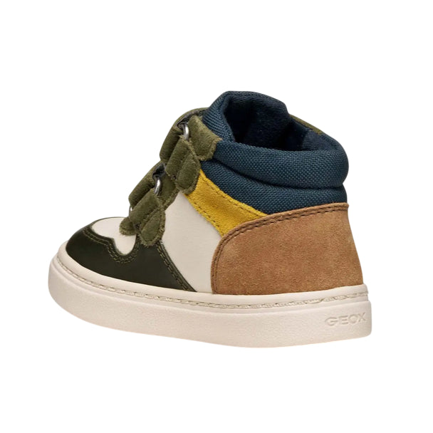 Geox Nashik Sneakers con strappo bimbo B465NA08522C1M3X beige-verde