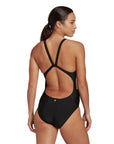 Costume da bagno Adidas 3S Mid Suit HD0403 vista posteriore con spalline a croce per vestibilità sicura