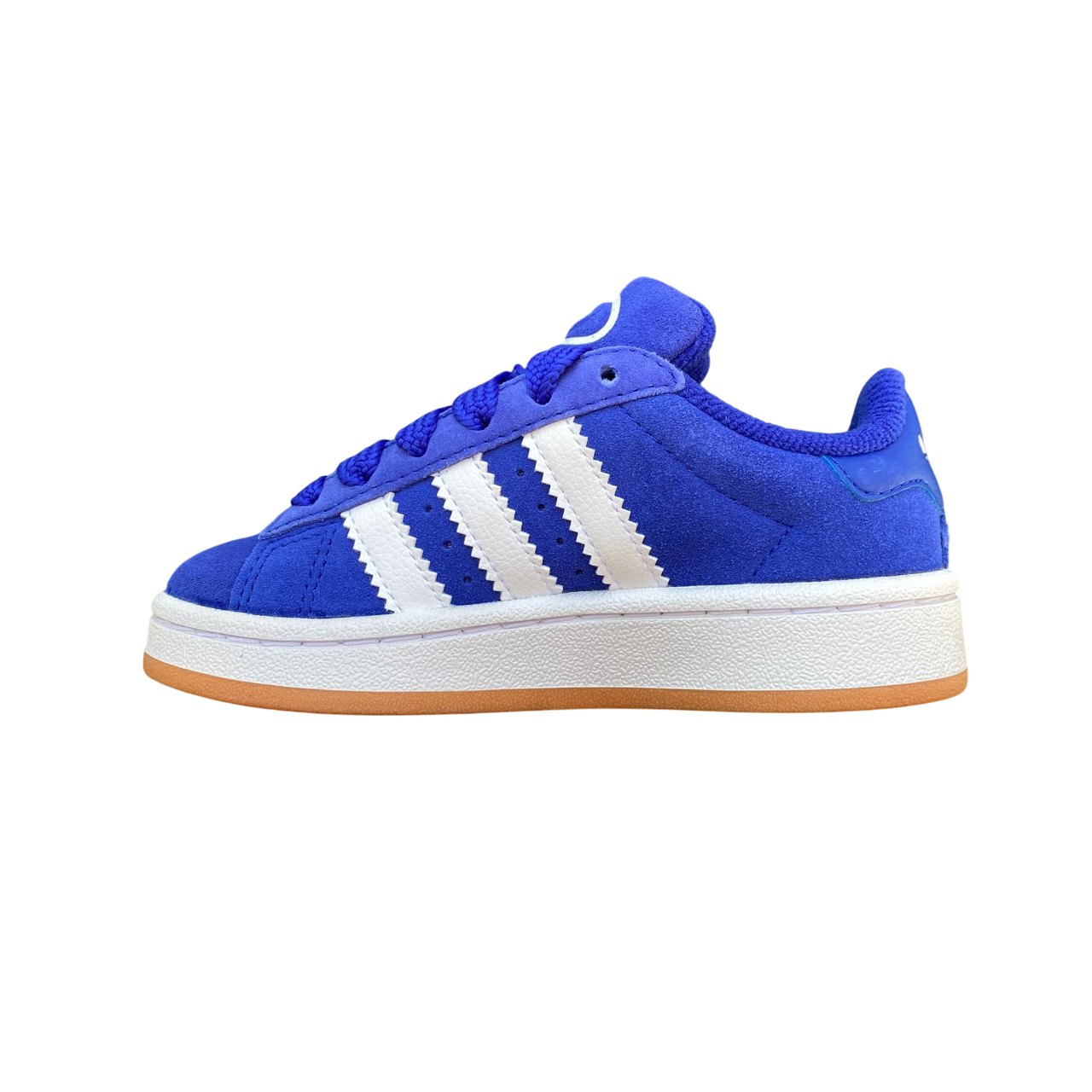 Vista laterale interna di sneakers Adidas Campus 00s azzurro-bianco