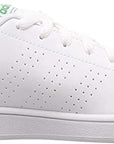 Adidas EF0213 sneakers junior bianco-verde vista frontale laterale