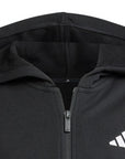 Adidas Felpa Con Cerniera e Cappuccio da Ragazza Essentials JJ0956 nero