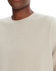 Adidas Felpa Essentials Small Logo Feelcozy JI6069 Beige - Dettaglio Logo Ricamato