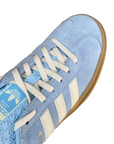Sneakers Adidas Originals Gazelle Bold JQ7776 da donna, colorazione cielo-crema, platform rialzato, vista punta