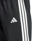 Adidas Tuta Sportiva Basic 3 Strisce Tricot Track Suit JI8858 Nero - Dettaglio Logo e Tre Strisce Pantalone