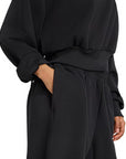 Adidas felpa da donna Soft Lux Loose JM3836 nero particolare elastico