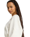 Adidas felpa da donna Soft Lux Loose JV9893 bianco laterale