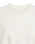 Adidas felpa da donna Soft Lux Loose JV9893 bianco particolare collo