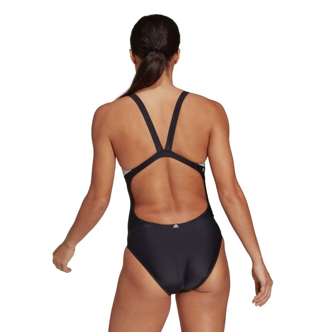 Adidas costume intero da piscina da donna Logo Graphic HB1675 nero bianco