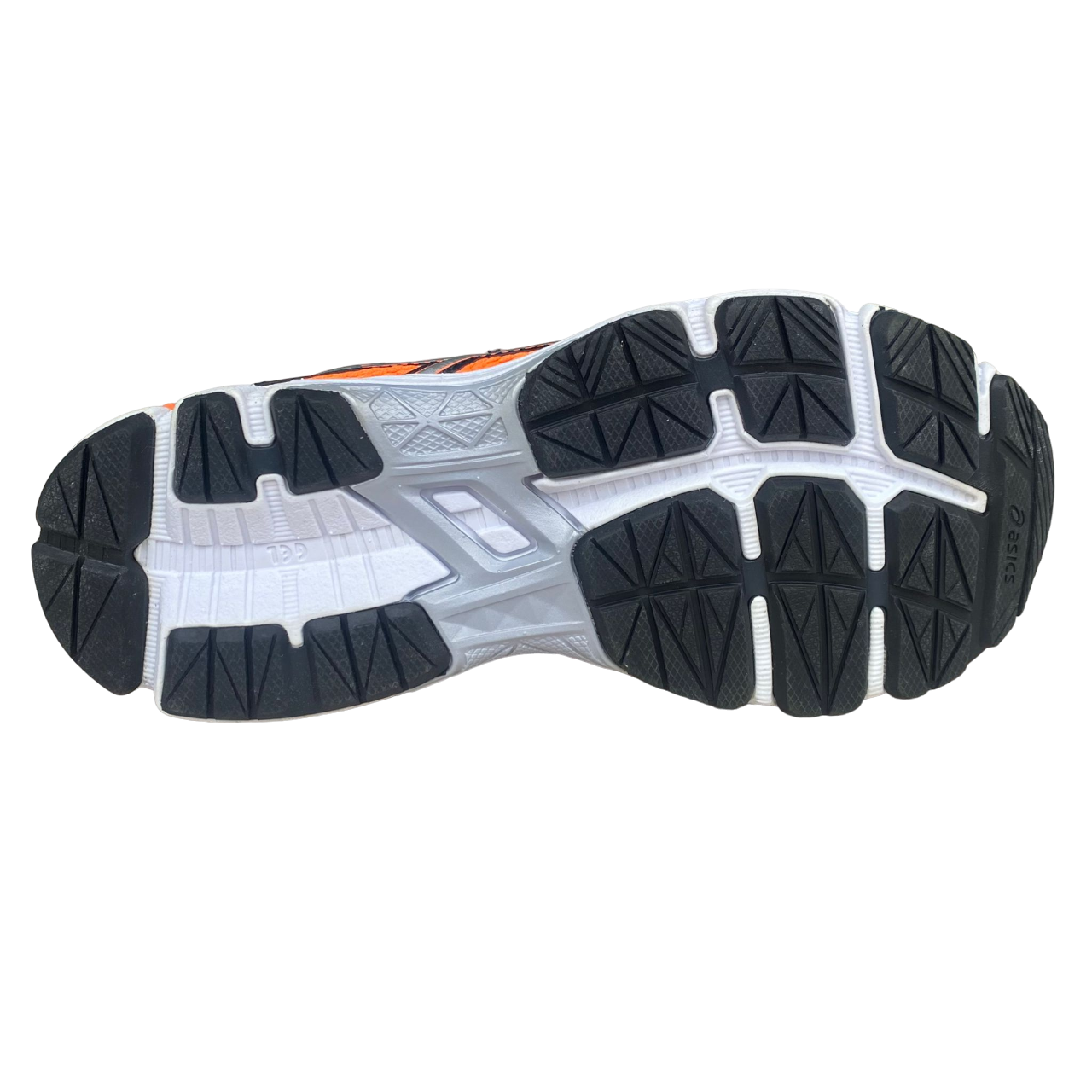 Asics scarpa da corsa da ragazzo GT 1000 4 C558N 3093 arancio-argento-nero