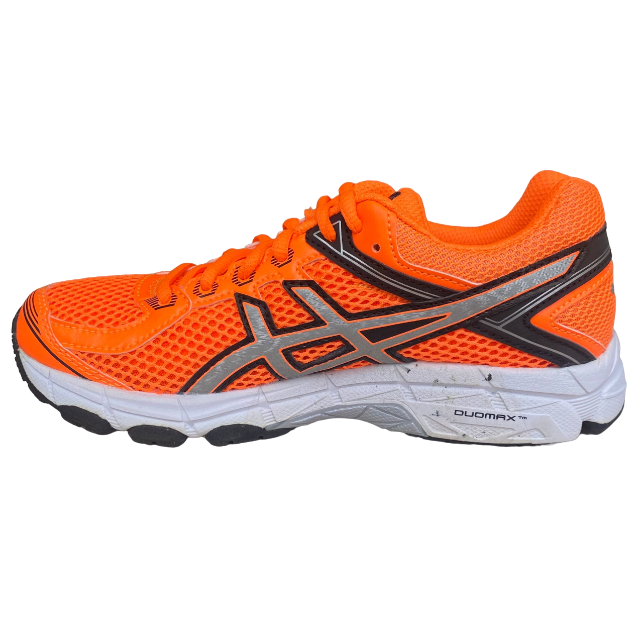 Asics scarpa da corsa da ragazzo GT 1000 4 C558N 3093 arancio-argento-nero