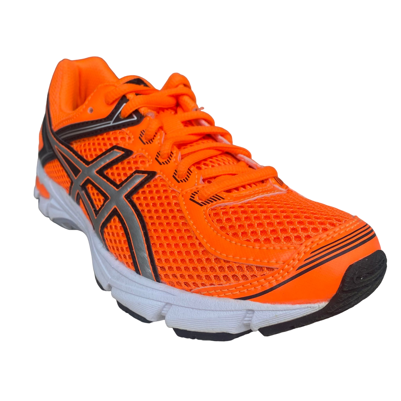 Asics scarpa da corsa da ragazzo GT 1000 4 C558N 3093 arancio-argento-nero