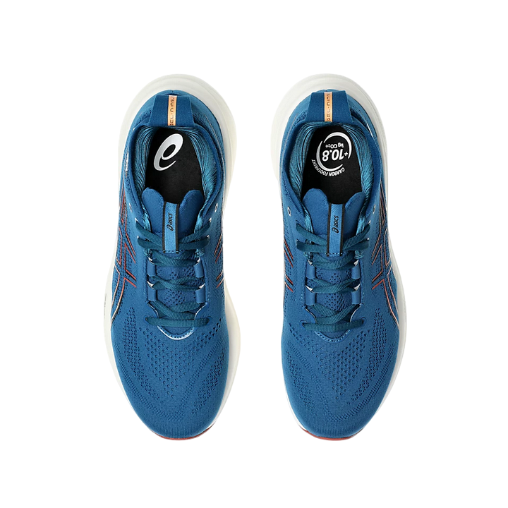 Asics scarpa da corsa da uomo Gel Nimbus 26 1011B794-404 blu-arancio 8