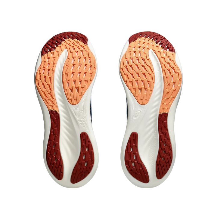 Asics scarpa da corsa da uomo Gel Nimbus 26 1011B794-404 blu-arancio 9