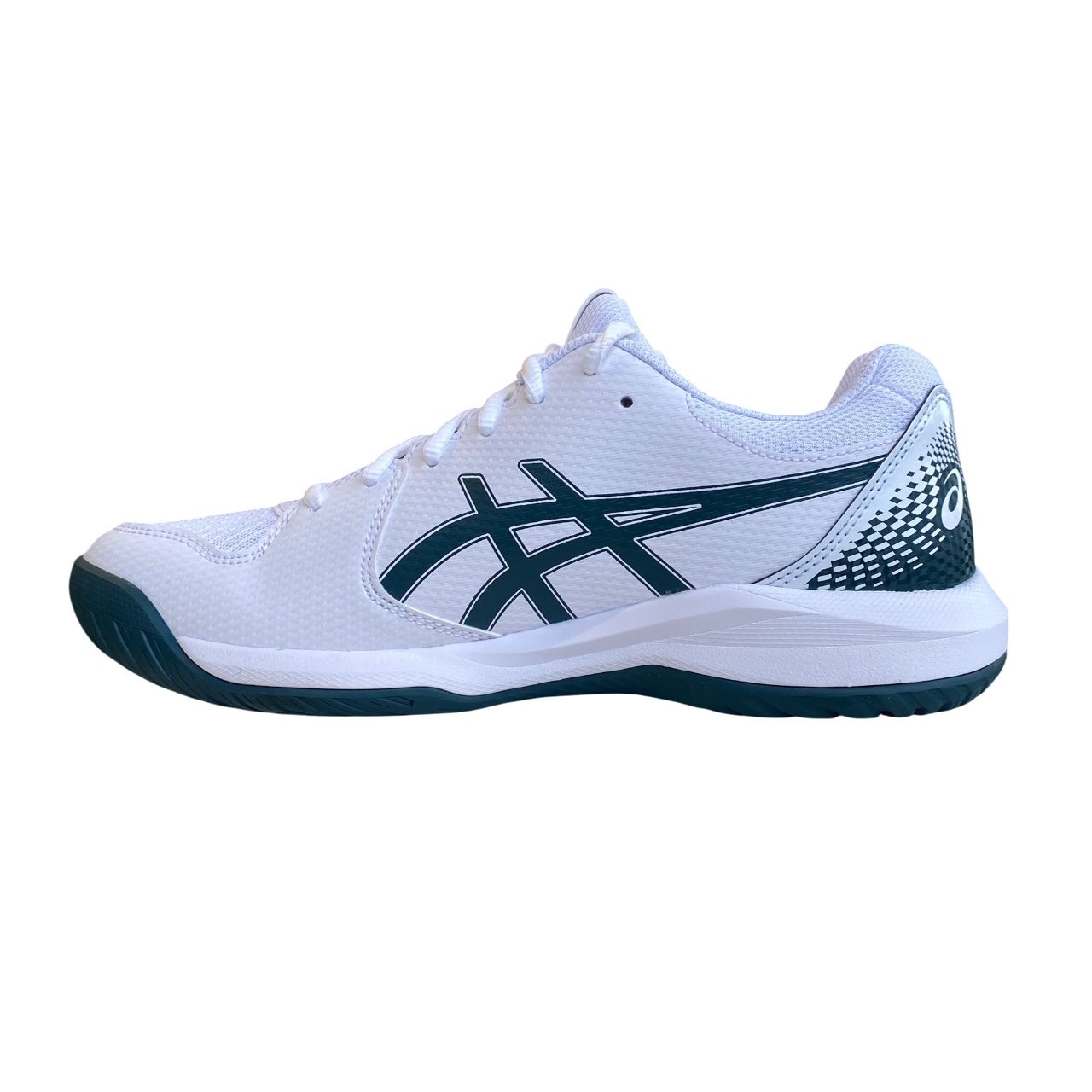 Asics scarpa da tennis da uomo Gel Dedicate 1041A408-104 bianco-verde