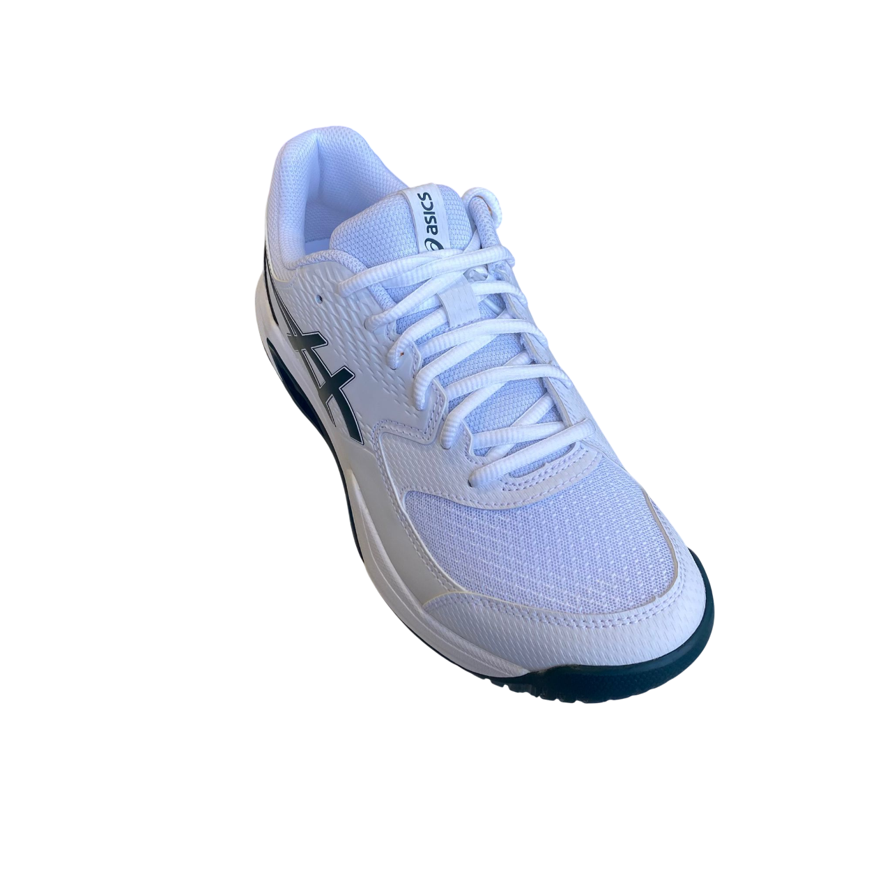 Asics scarpa da tennis da uomo Gel Dedicate 1041A408-104 bianco-verde