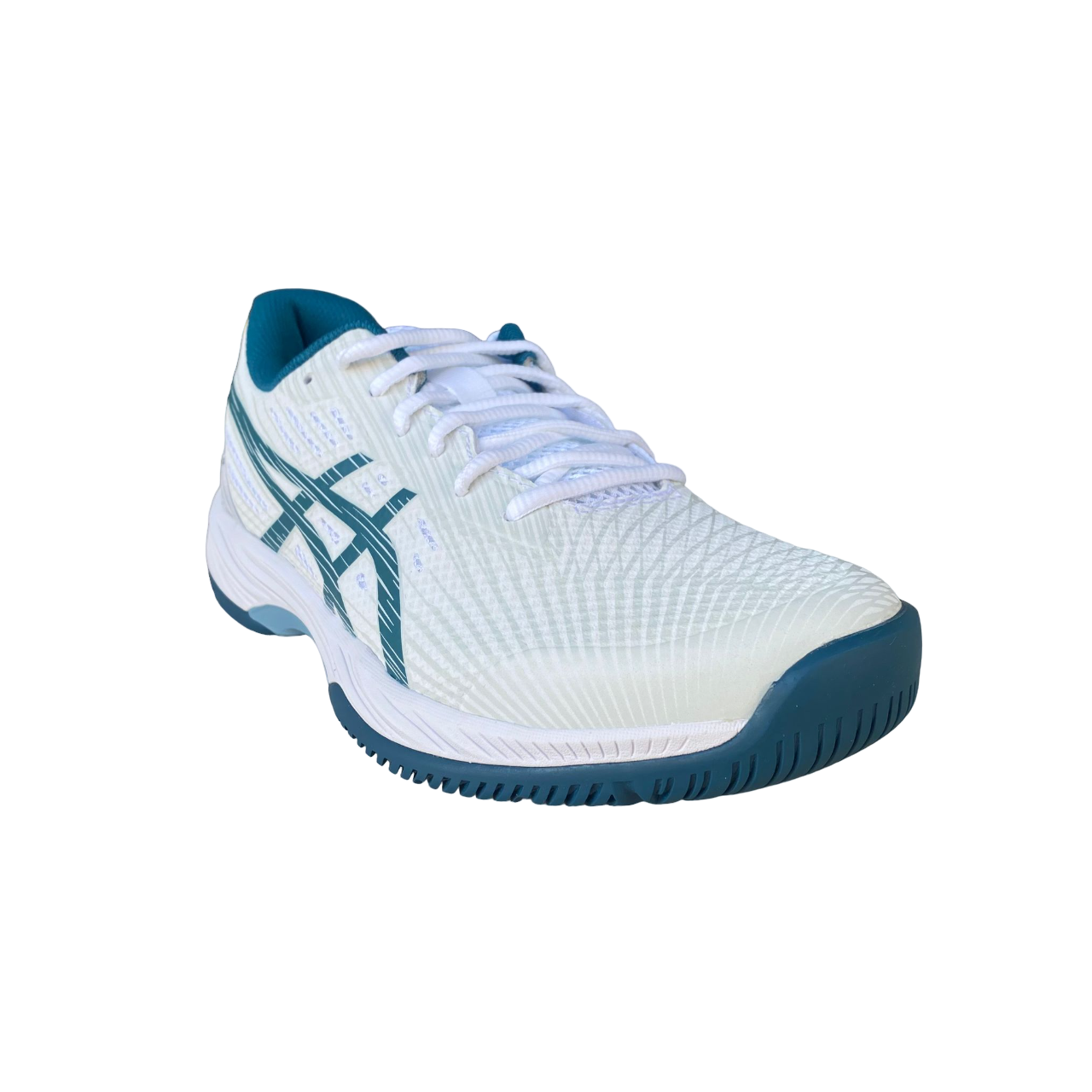 Asics men's tennis shoe Gel Game 9 1041A337-102 teal white