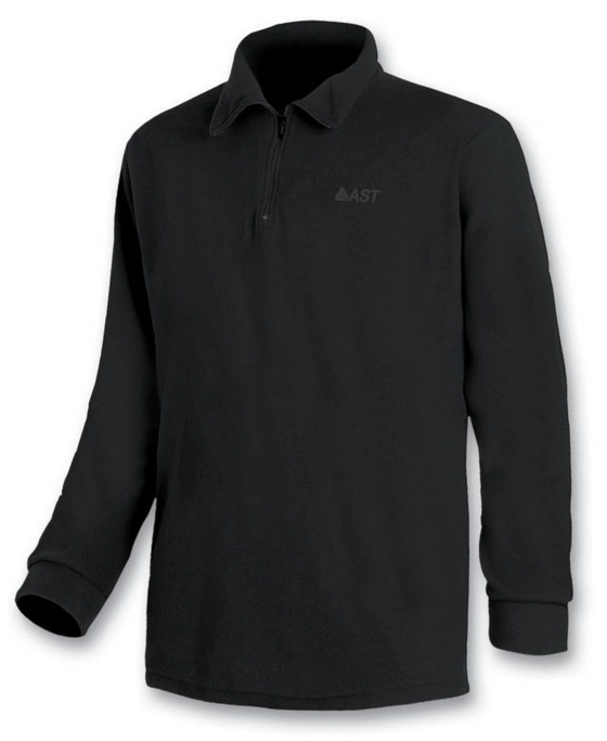 Astrolabio Maglia uomo in micropile con mezza zip AB7S TS25 2F 500 nero