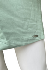 Abito smanicato verde Astrolabio da donna modello M78M 671, elegante vestito italiano in cotone elasticizzato - logo
