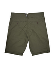 Bermuda verde Astrolabio da uomo modello CU9N 721 in fresco cotone, pantalone corto estivo di alta qualità - posteriore