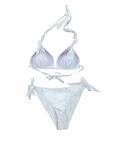 Costume da bagno bianco due pezzi Astrolabio da donna modello M78R 010, bikini elegante ideale per spiaggia e piscina - frontale