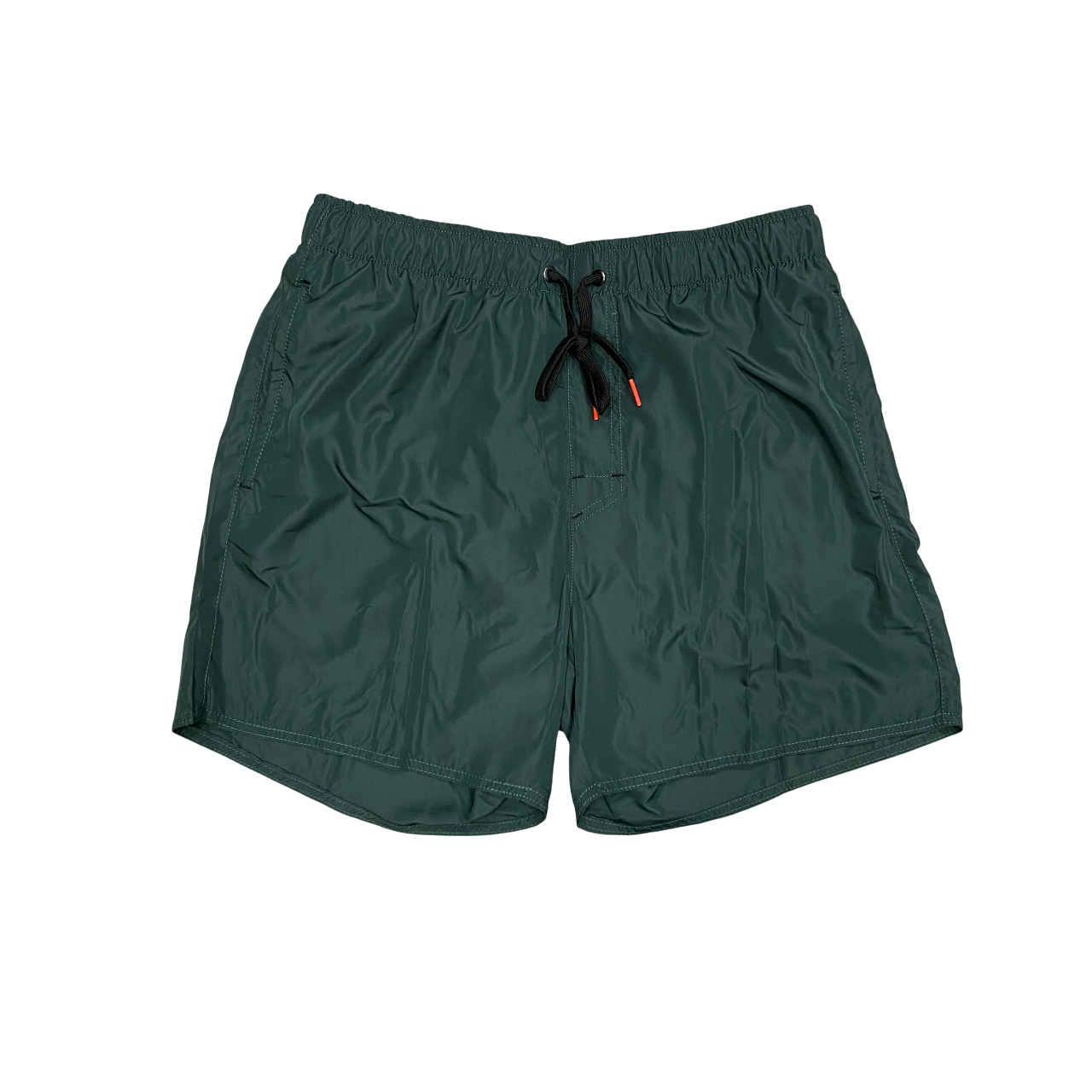Costume verde a pantaloncino Astrolabio da uomo modello M87C QL5 con taschino posteriore con cerniera, ideale per spiaggia e piscina - frontale