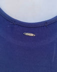 Vestito smanicato Astrolabio M86G 956 blu da donna, elegante abito estivo che valorizza la silhouette femminile - logo