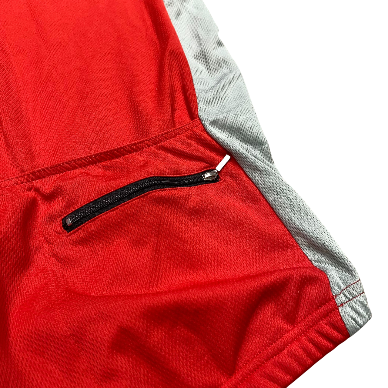 Astrolabio maglia da ciclista con mezza cerniera da uomo K14F rosso