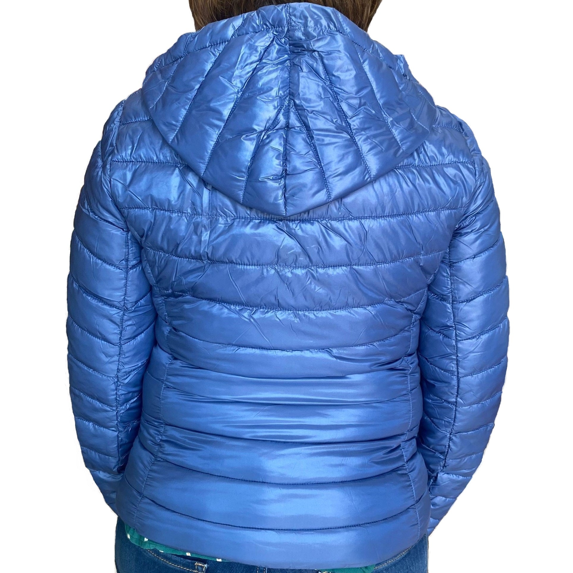Astrolabe women's hooded jacket 100 grams CV87 398 light blue