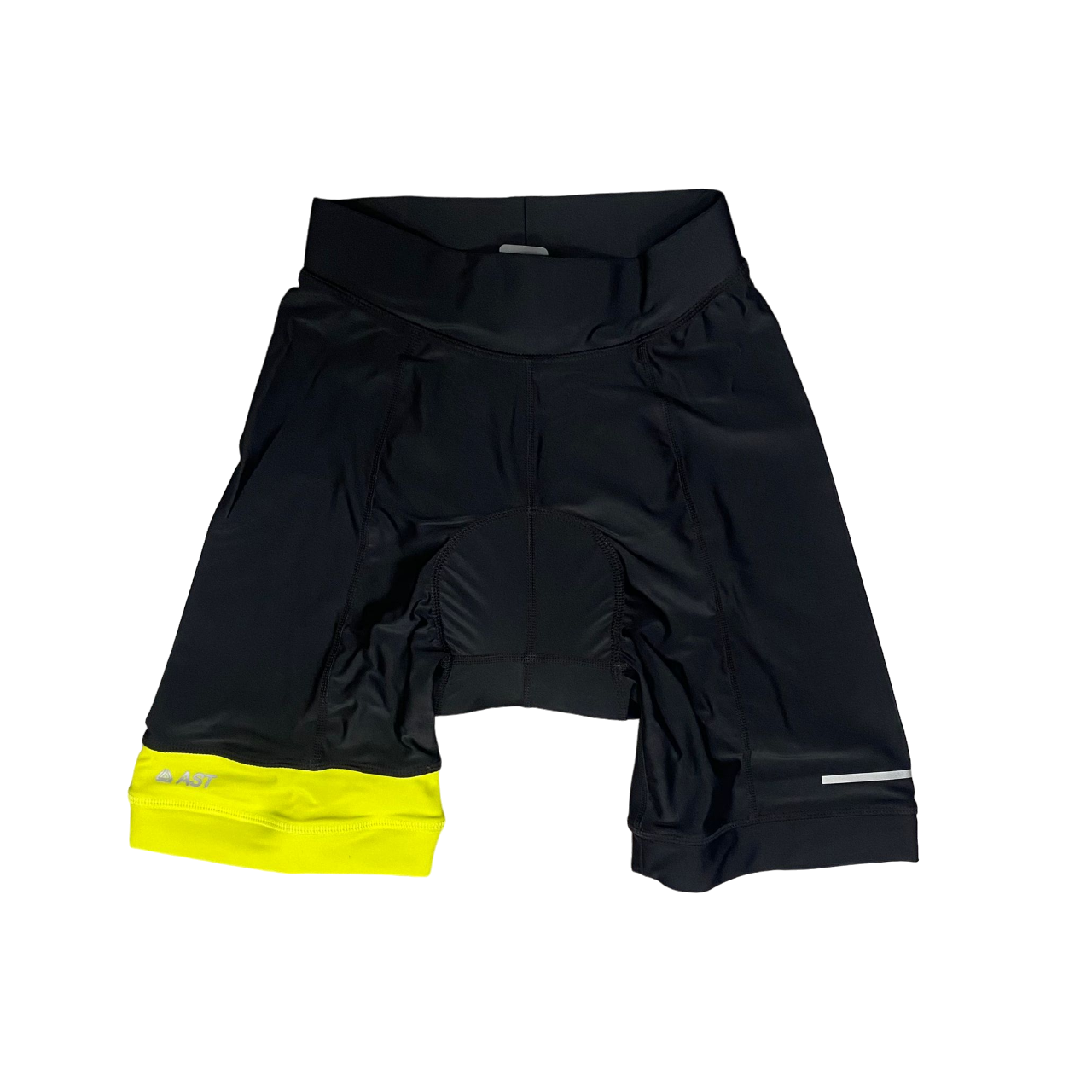 Astrolabio pantaloncino da ciclista da uomo con rinforzo la fondello K37Z 72S nero giallo