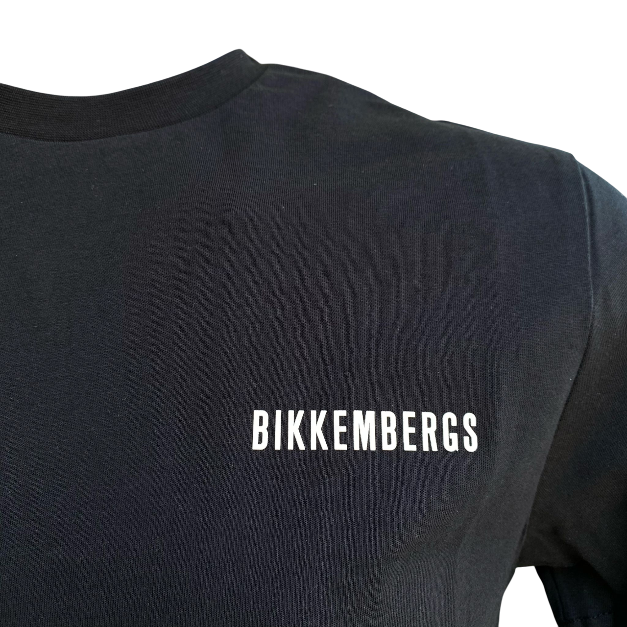 Bikkembergs maglietta manica corta da uomo con logo in tinta BMT0931 8000 nero