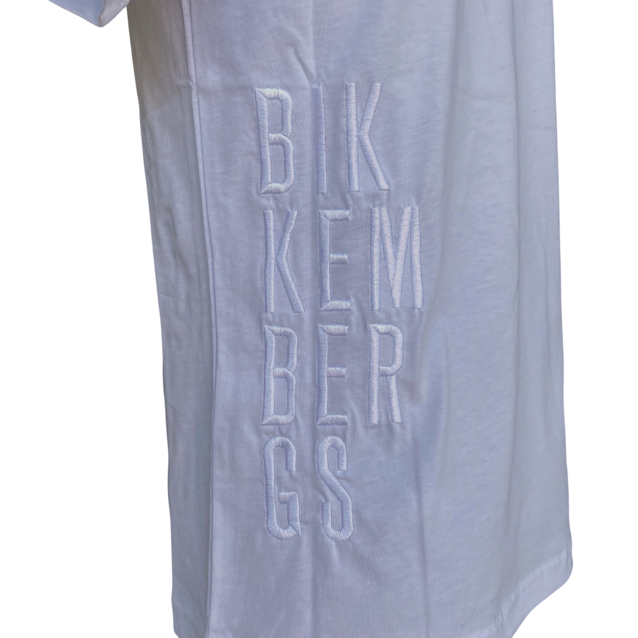 Bikkembergs maglietta manica corta da uomo con ricamo 1998 BMT0904 1000 bianco