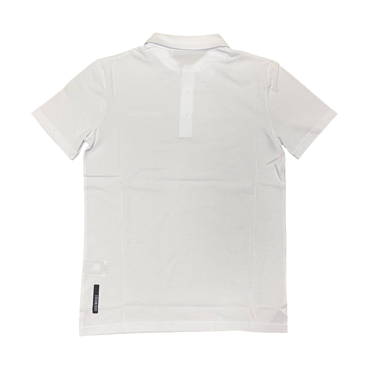 Bikkembergs polo da uomo manica corta BMT0930 1000 bianco