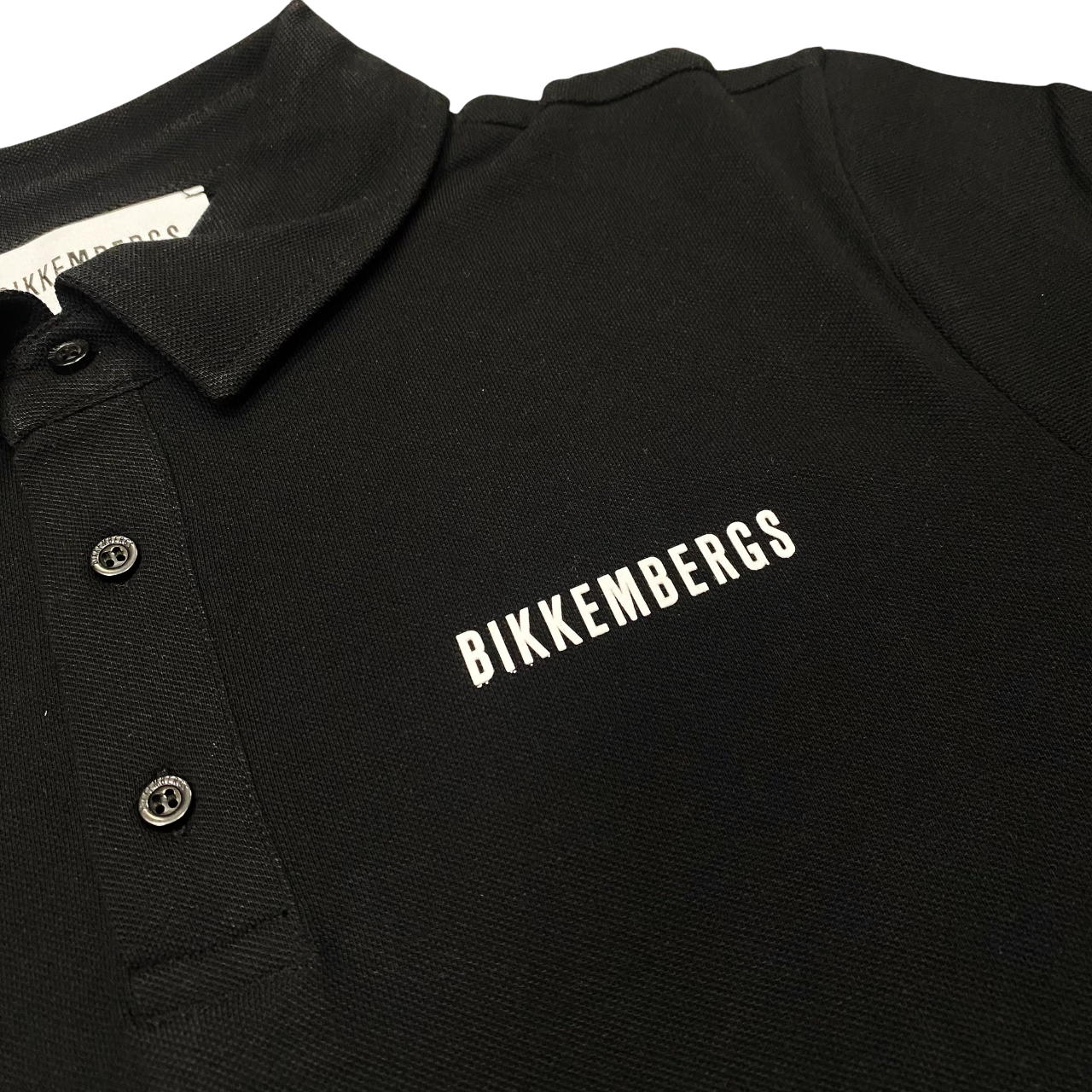 Bikkembergs polo da uomo manica corta BMT0930 8000 nero