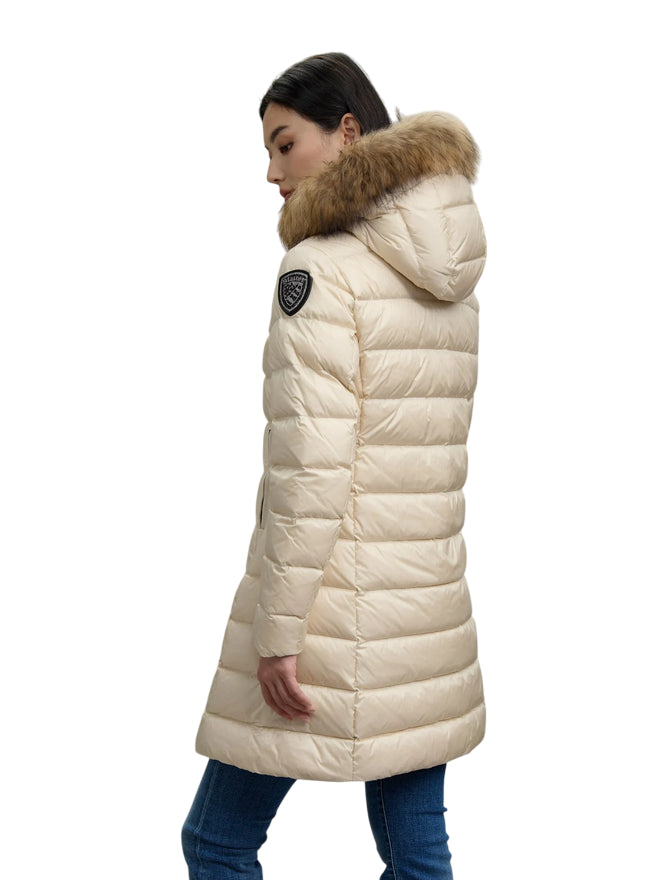 Blauer Piumino Donna Long Kristin 25WBLDK03103 006047 907 Morning Grey - retro