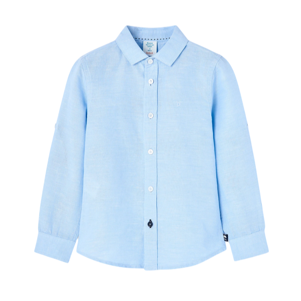 Boboli Camicia di lino da bambino 738288 2294 blu